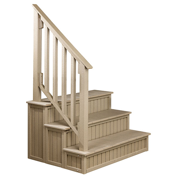 3 Tier Step with Handrail